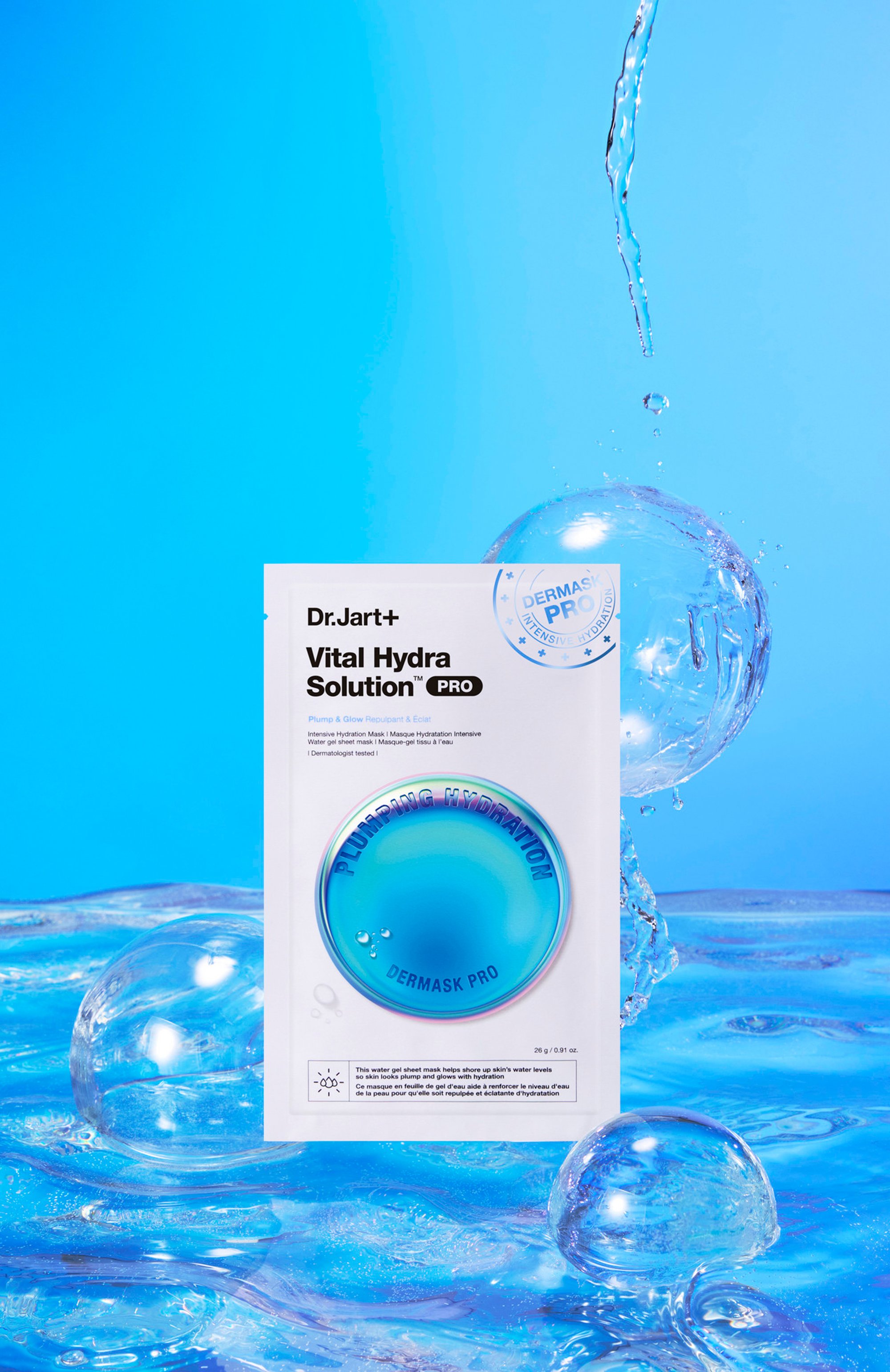 Увлажняющая маска "капсулы красоты" dermask vital hydra solution pro (26g) DR.JART+, арт. 8809844995112, фото 3