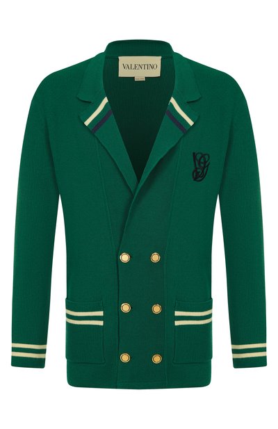 Мужской пиджак из хлопка и шерсти VALENTINO, арт. 7V3KE02Z/AY4