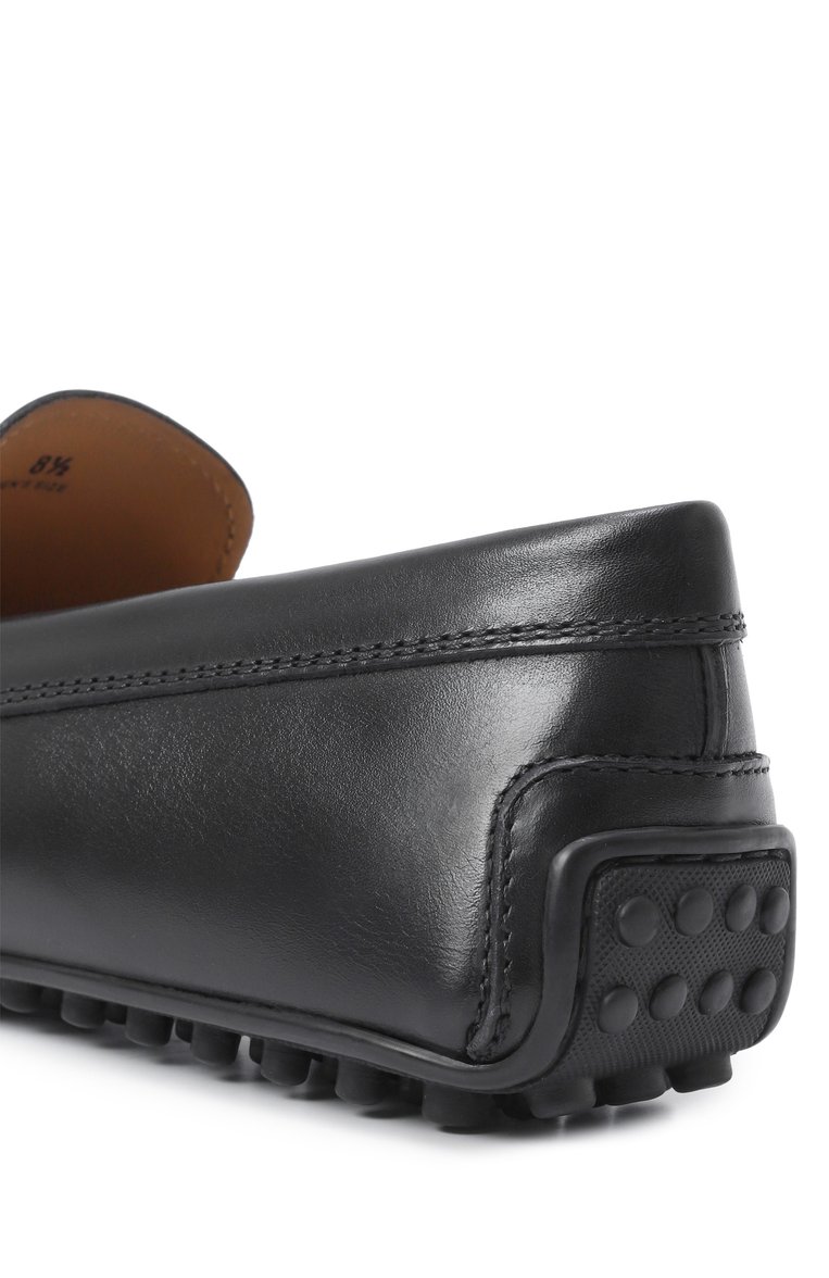 Мужские кожаные мокасины city gommino TOD’S черного цвета, арт. XXM42C00640/D90 | Фото 7 (Материал внешний: Натуральная кожа; Материал внутренний: Натуральная кожа; Нос: Не проставлено; Стили: Кэжуэл)