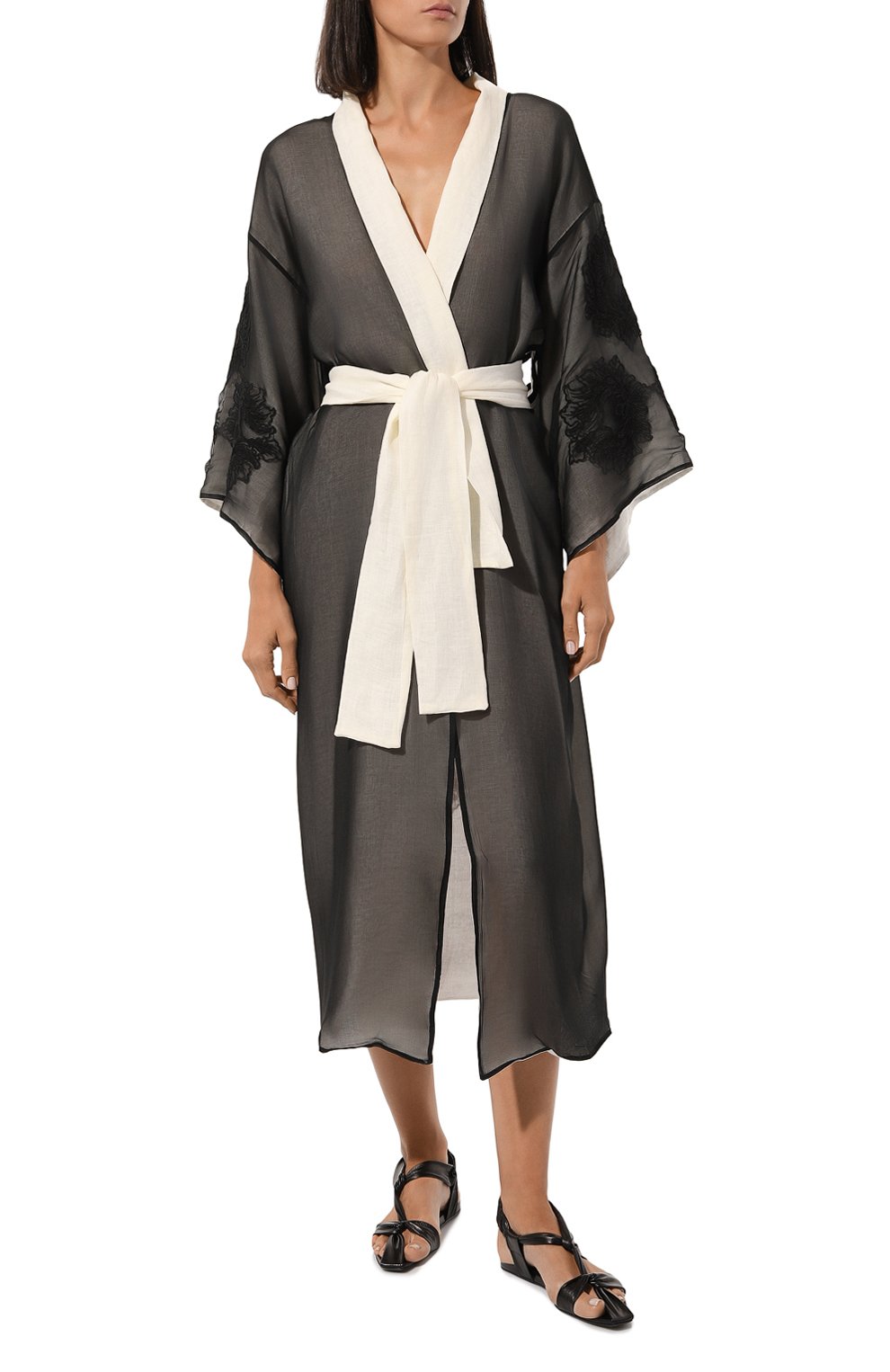 Халат изо льна и шелка MAURIZIO, арт. MZW307130775, фото 3