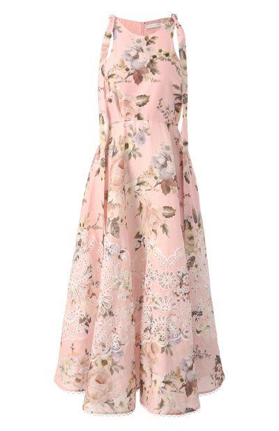 Женское льняное платье ZIMMERMANN, арт. 1736DRS252