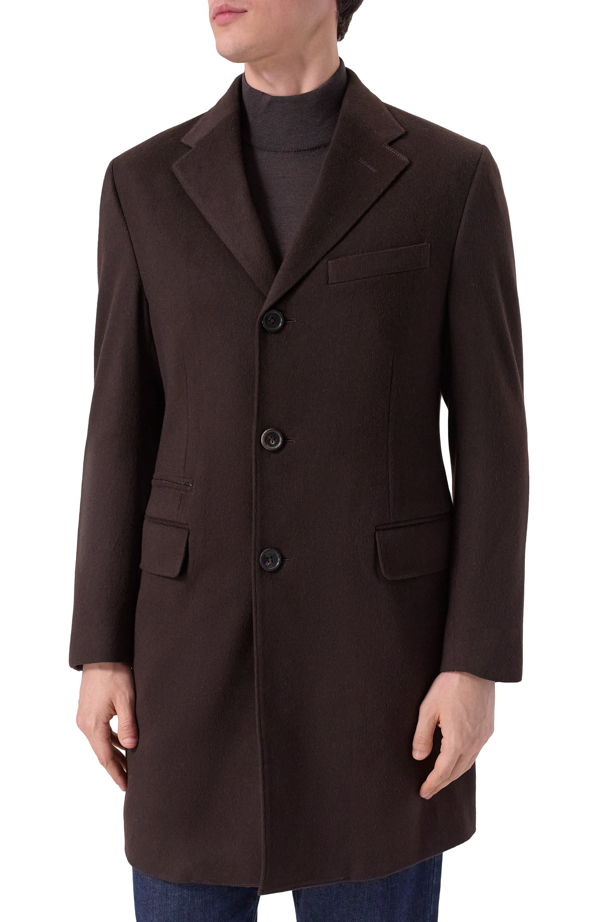 Шерстяное пальто CORNELIANI, арт. 261508-2612321, фото 6