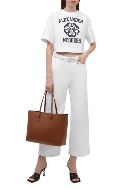 Хлопковая футболка ALEXANDER MCQUEEN, арт. 687636/QZAEZ, фото 2