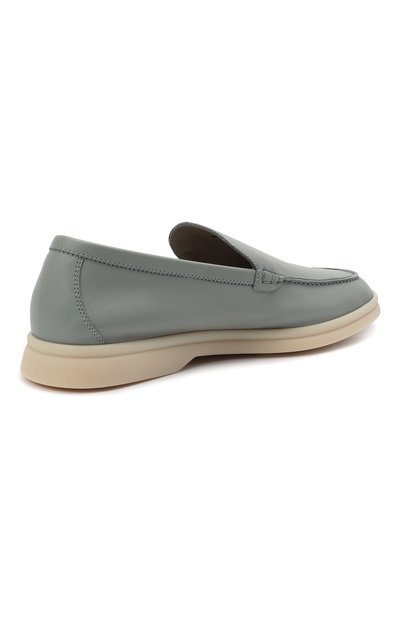 Кожаные лоферы summer walk LORO PIANA светло-зеленого цвета по цене 54650 руб., арт. FAI0323, фото 5 Кожаные лоферы summer walk LORO PIANA, арт. FAI0323, фото 5