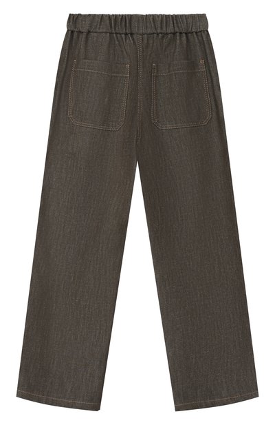 Брюки из хлопка и вискозы BRUNELLO CUCINELLI, арт. BB148P664B