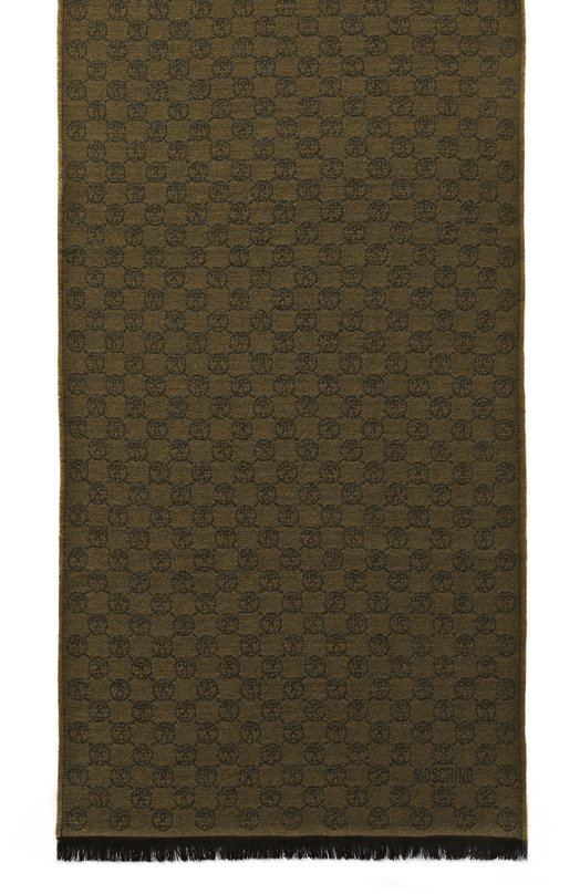 Шерстяной шарф Moschino 50066/M5131 Зелёный  50066/M5131 Фото 4