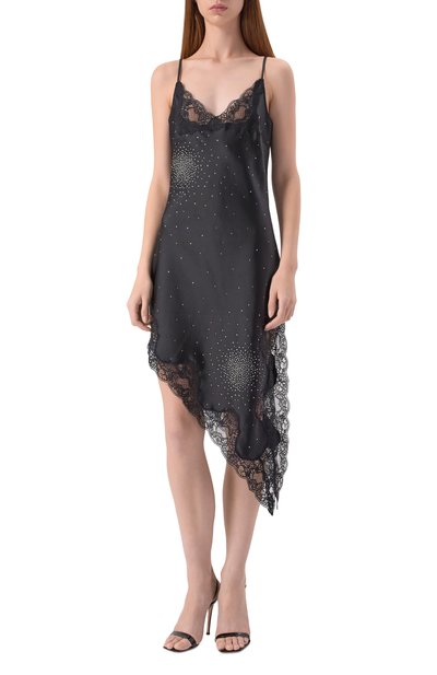 Атласное платье GIUSEPPE DI MORABITO, арт. 05FWDR470YC 05300, фото 3