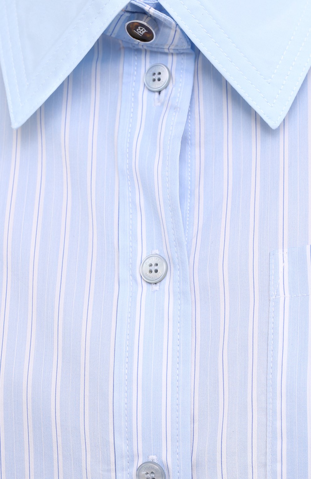 Рубашка из хлопка и шелка BURBERRY, арт. 8032214, фото 5