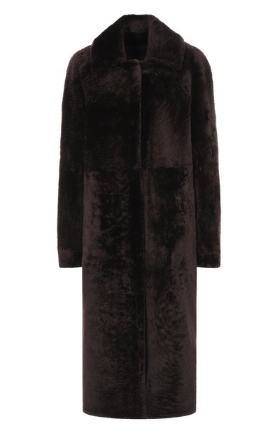 Женская дубленка из овчины MANZONI24, арт. 25M1115-S23N