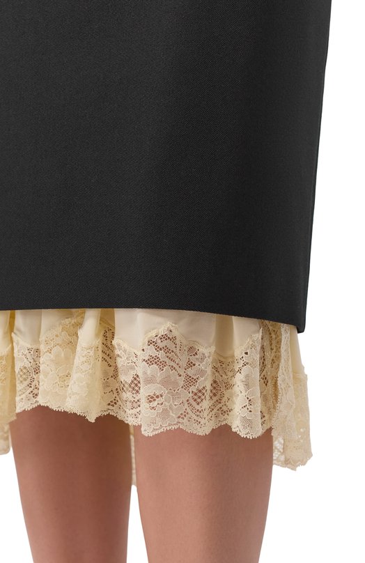 Шерстяная юбка Balenciaga 790575/TMT32 Чёрный  790575/TMT32 Фото 5