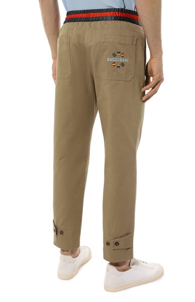 Хлопковые брюки GUCCI, арт. 591052 ZADA4, фото 4