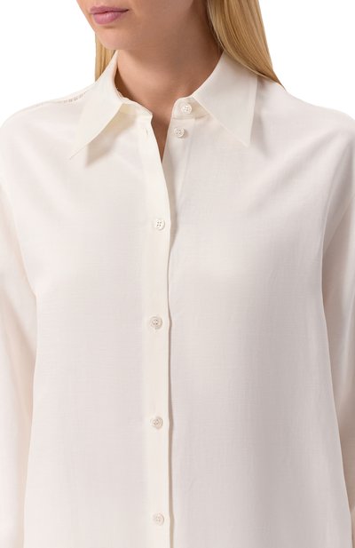 Рубашка из вискозы и льна BOSS, арт. 50535297, фото 5