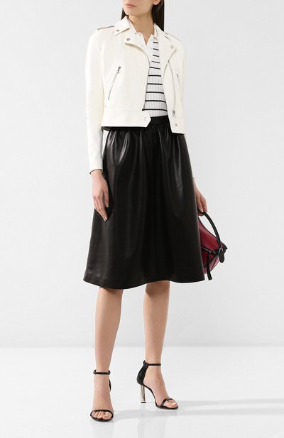 Кожаная куртка MASLOV белого цвета по цене 66000 руб., арт. K04, фото 2 Кожаная куртка MASLOV, арт. K04, фото 2