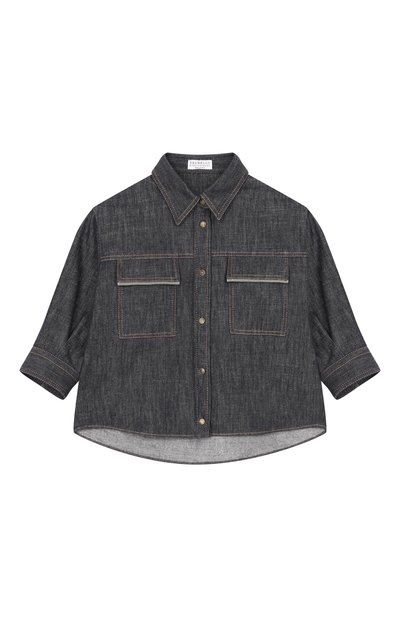 Д жинсовая рубашка BRUNELLO CUCINELLI, арт. BB148C864B, фото 1