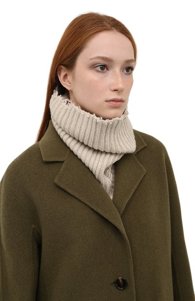 Шарф-снуд из кашемира и шерсти ISABEL BENENATO, арт. DK36F21, фото 2