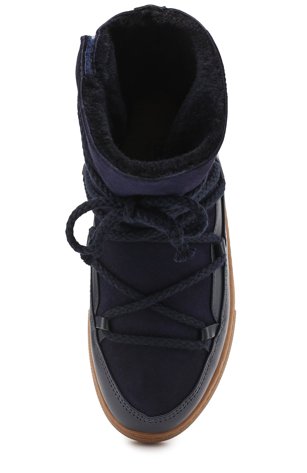 Кожаные сапоги с отделкой из овчины и замши INUIKII, арт. 20300/34-38, фото 4