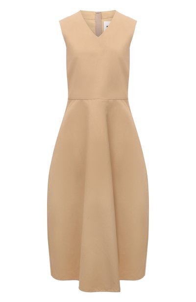 Женское платье изо льна и хлопка JIL SANDER, арт. JSPU503326-WU330300