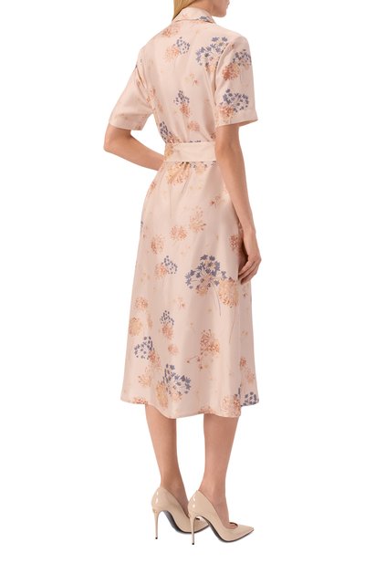 Шелковое платье COLOMBO бежевого цвета по цене 322500 руб., арт. AB00358/F/T0666-11-2E, фото 3 Шелковое платье COLOMBO, арт. AB00358/F/T0666-11-2E, фото 3