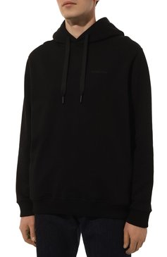 Мужской хлопковое худи BURBERRY черного цвета, арт. 8072713 | Фото 3 (Драгоценные камни: Проставлено; Рукава: Длинные; Длина (для топов): Стандартные; Материал сплава: Проставлено; Принт: С принтом; Мужское Кросс-КТ: Худи-одежда; Стили: Кэжуэл; Материал внешний: Хлопок)