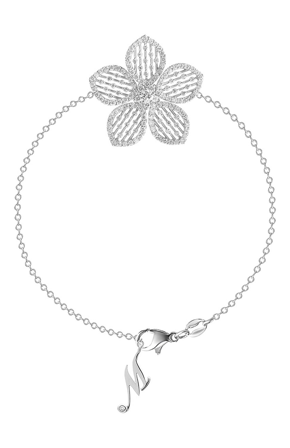 Браслет MERCURY бесцветного цвета по цене 975000 руб., арт. MB24979/WG/FL, фото 1 Браслет MERCURY, арт. MB24979/WG/FL, фото 1