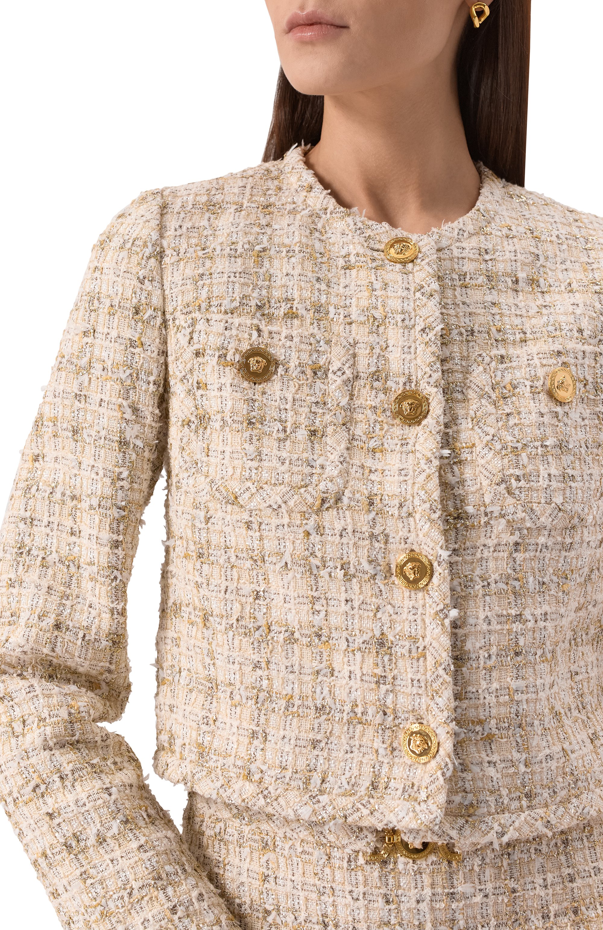 Твидовый жакет VERSACE, арт. 1018944/1A13646, фото 5