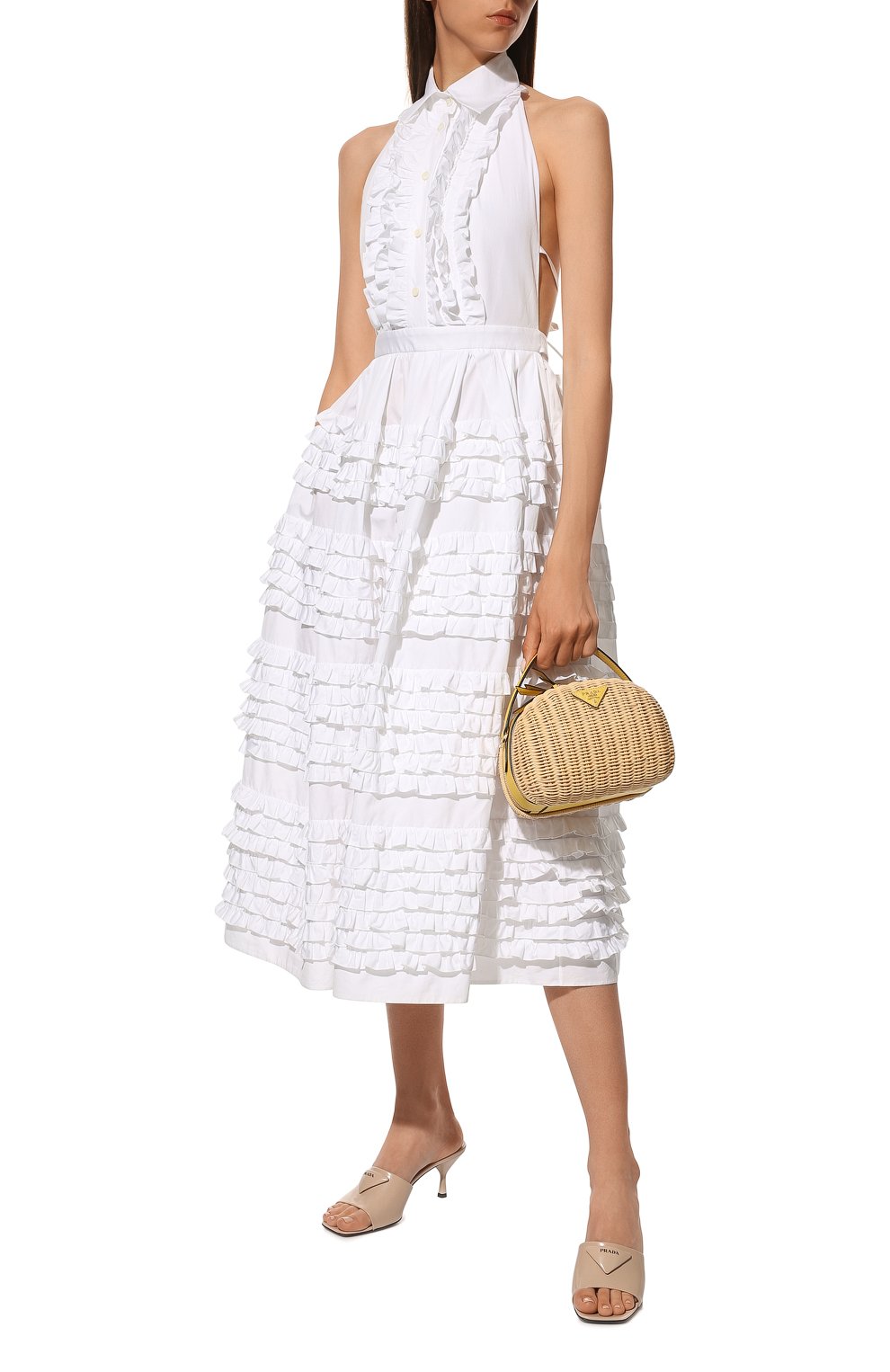 Хлопковое платье PRADA, арт. P3F26-1UCX-F0009-211, фото 2