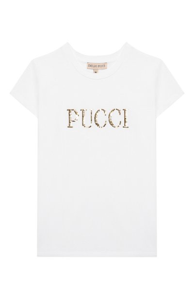 Хлопковая футболка EMILIO PUCCI, арт. 9M8011/MX170/10-14, фото 1