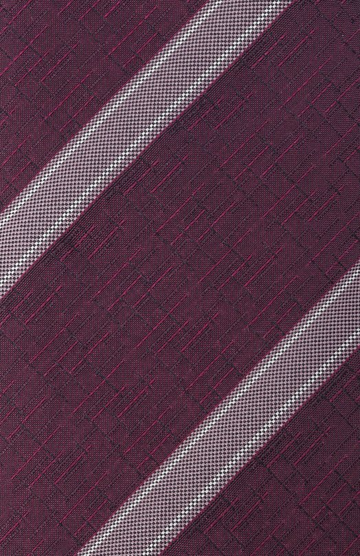 Шелковый галстук Zilli CRAV02M0600VER000 Бордовый  CRAV02M0600VER000 Фото 4