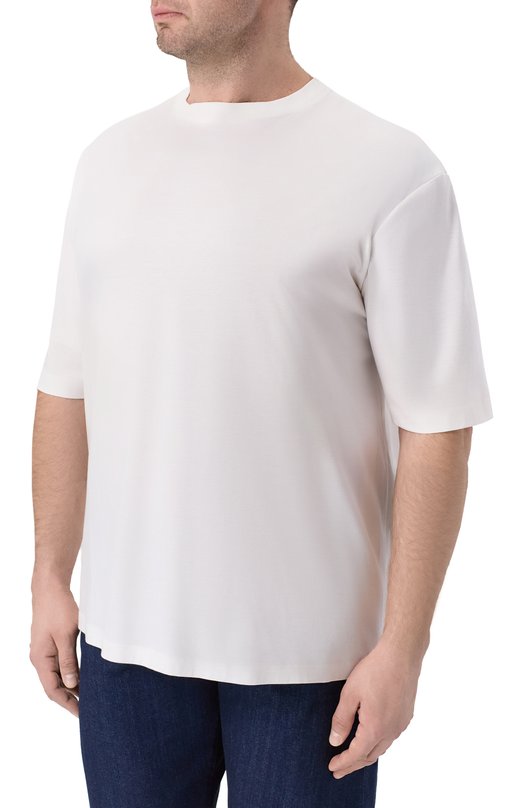 Хлопковая футболка Kiton UMC023K06R4912 Белый  UMC023K06R4912 Фото 3