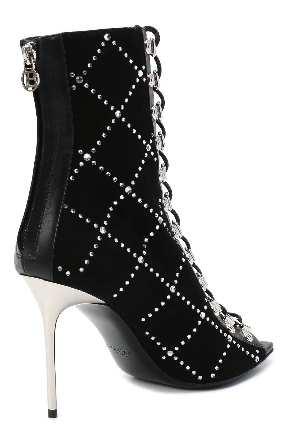 Замшевые ботильоны BALMAIN, арт. UN1C509/ACDS, фото 4