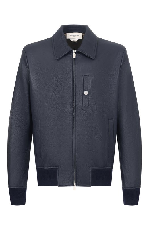 Кожаный бомбер Jacob Cohen JUE_H0103 080 D1390 RW Синий JUE_H0103 080 D1390 RW