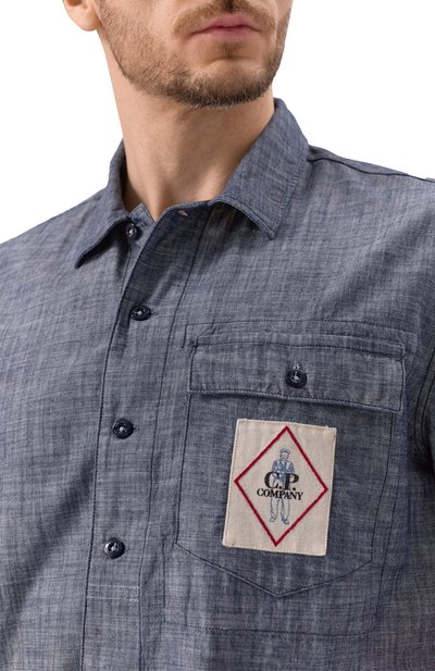 Хлопковая рубашка C.P. COMPANY, арт. 18CMSH151A110065W, фото 5