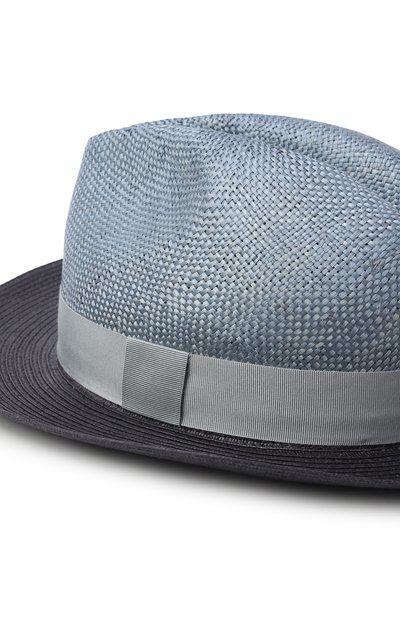 Шляпа GIORGIO ARMANI голубого цвета по цене 84100 руб., арт. GM003004/AF24252, фото 3 Шляпа GIORGIO ARMANI, арт. GM003004/AF24252, фото 3