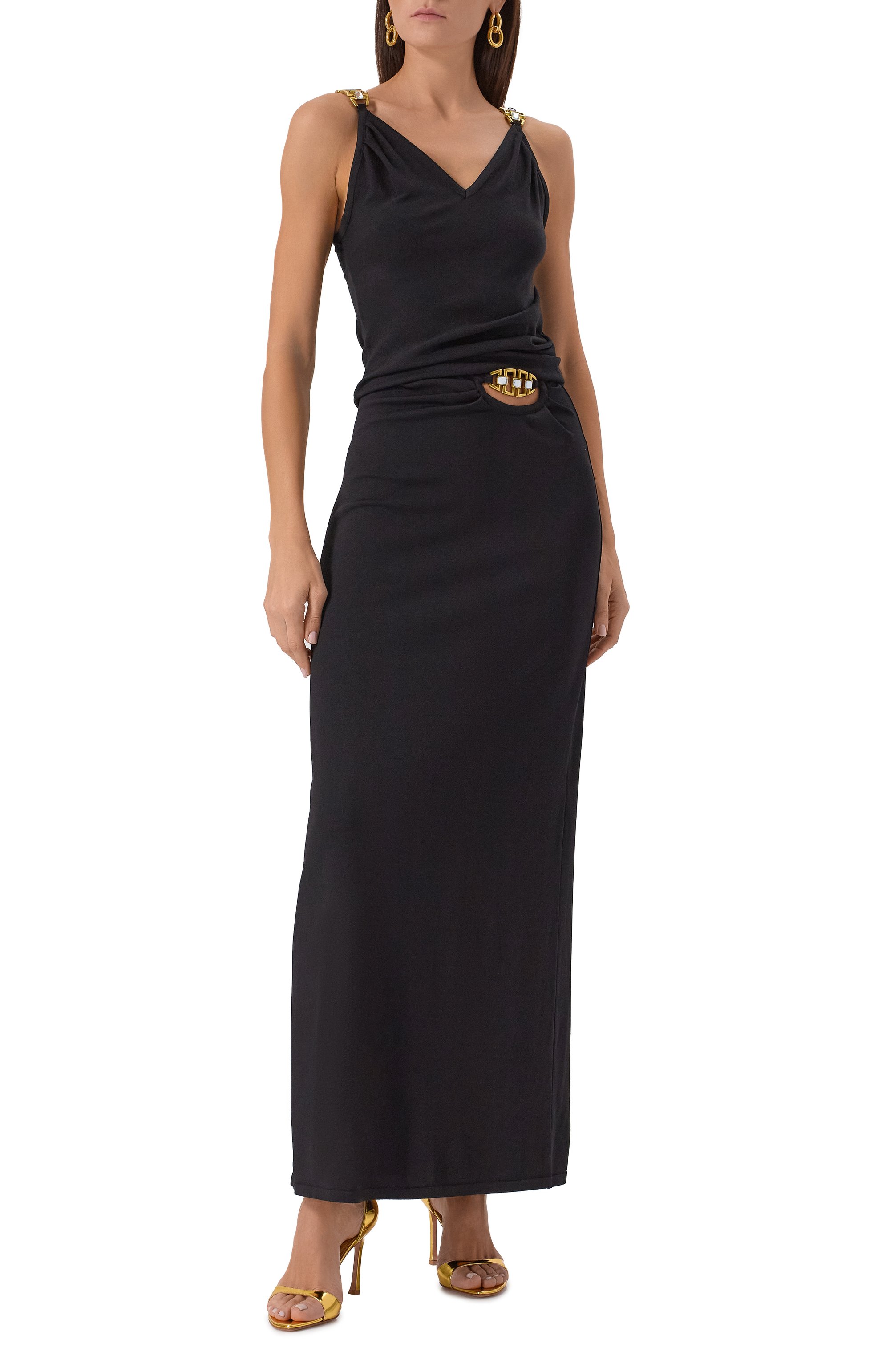 Кожаные босоножки agnese 95 AMINA MUADDI, арт. AGNESE SANDAL, фото 3