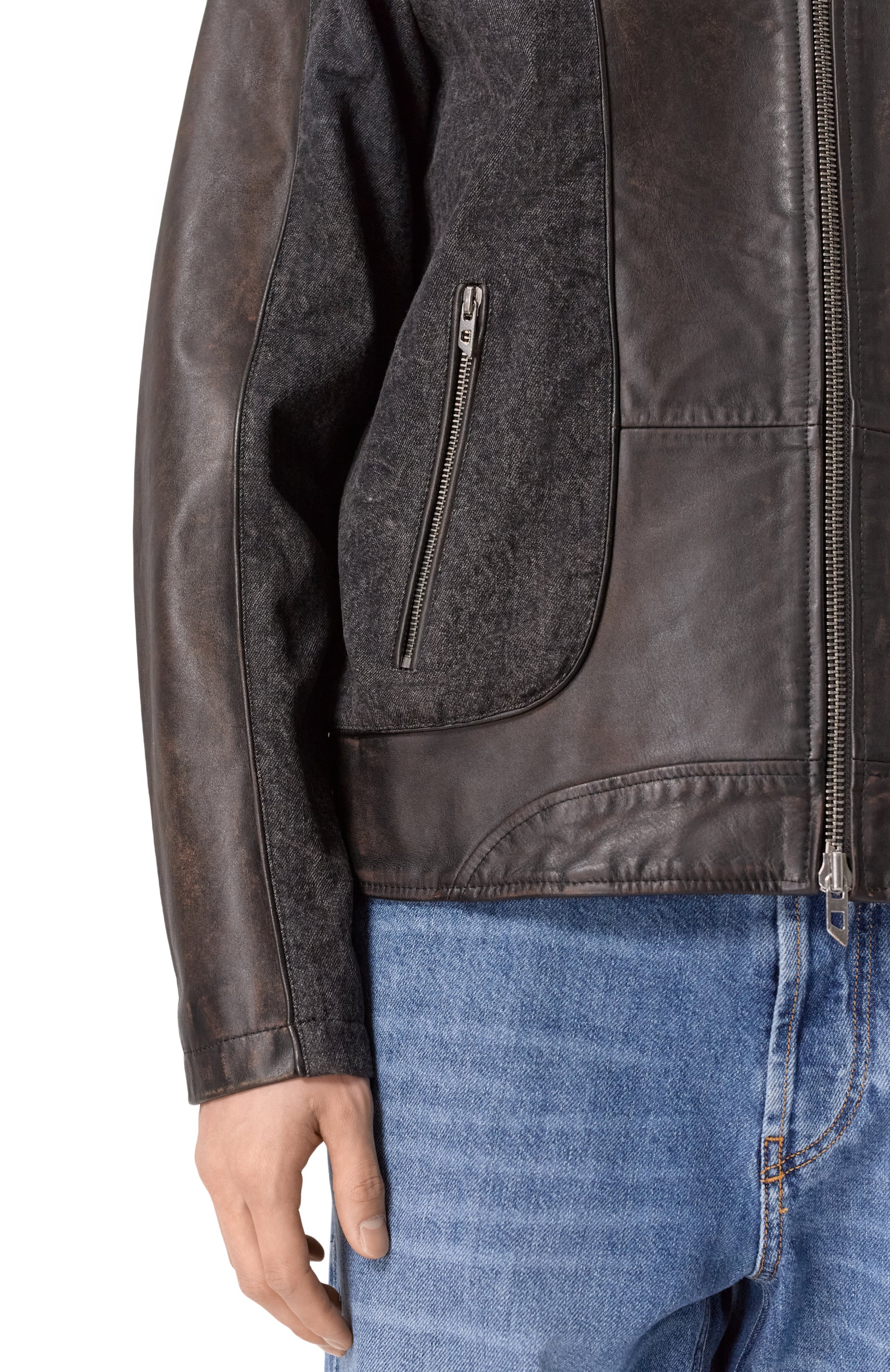 Кожаная куртка DIESEL, арт. A21119/0GSBK, фото 5