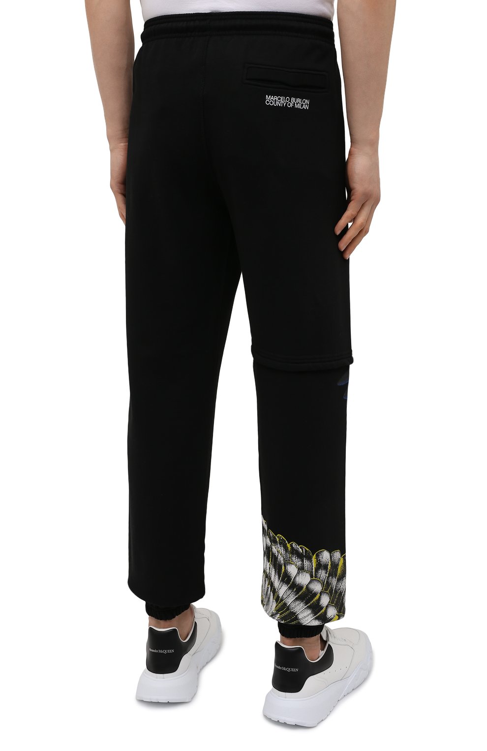 Хлопковые джоггеры MARCELO BURLON, арт. CMCH028S21FLE001, фото 4
