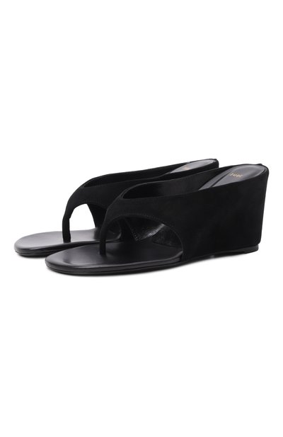 Женские замшевые мюли yaga 85 JUDE, арт. YAGA WEDGE SANDAL/SUEDE LEATHER