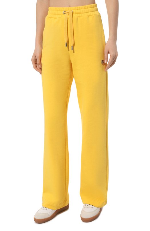 Хлопковые брюки Dolce & Gabbana FTCYYT/GDCDR Жёлтый  FTCYYT/GDCDR Фото 3
