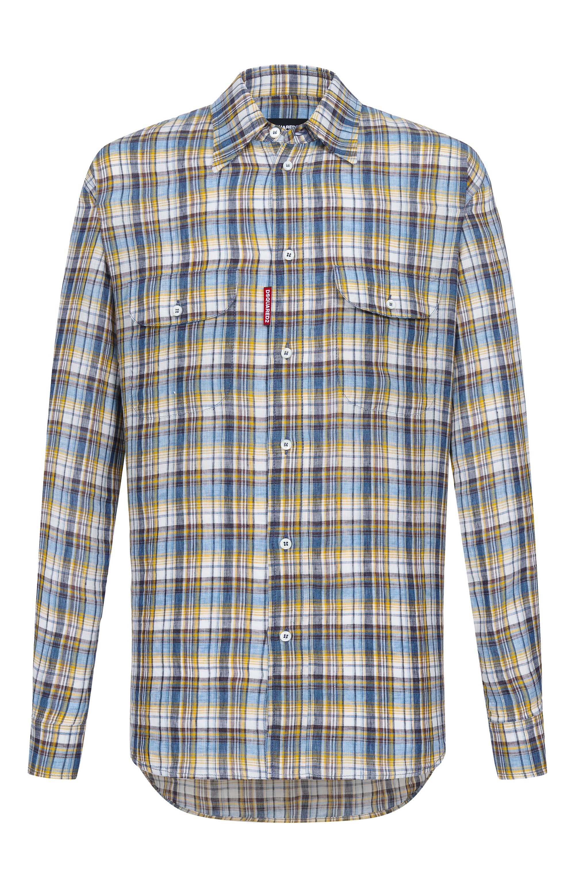 Льняная рубашка DSQUARED2, арт. S74DM1006/D35423, фото 1