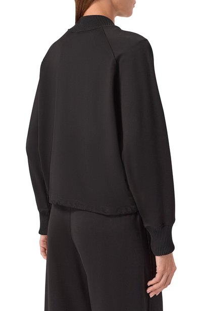 Толстовка из вискозы EMPORIO ARMANI черного цвета по цене 63950 руб., арт. EW004150/AF24325, фото 4 Толстовка из вискозы EMPORIO ARMANI, арт. EW004150/AF24325, фото 4