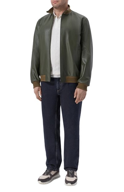 Кожаный бомбер STEFANO RICCI, арт. M7J6100260/NPNUV5_001, фото 2