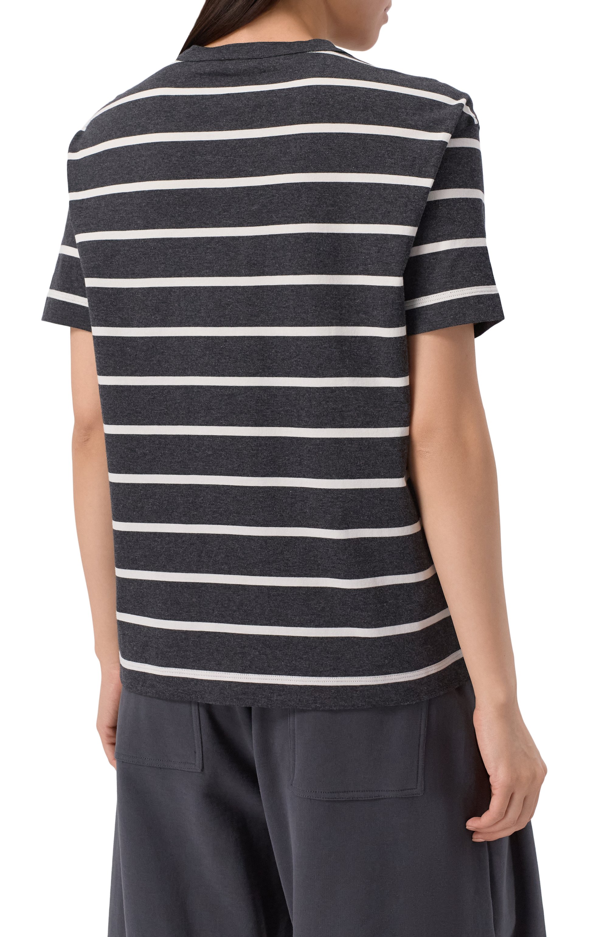 Хлопковая футболка BRUNELLO CUCINELLI, арт. ML908HD400, фото 4