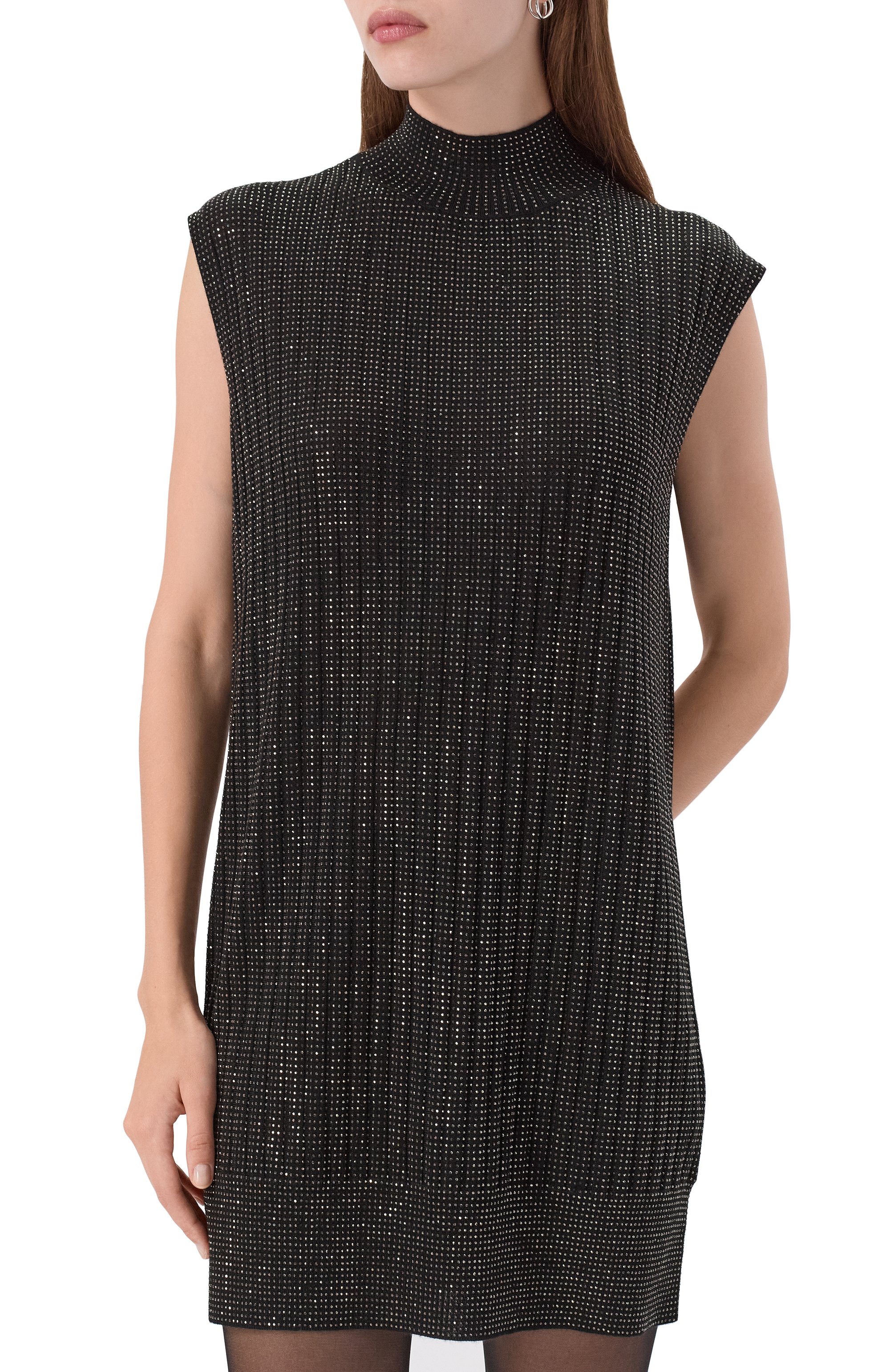 Платье с отделкой стразами EMPORIO ARMANI, арт. EW002689/AF19921, фото 3