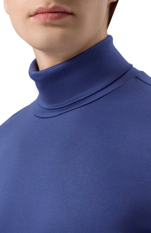 Хлопковая водолазка Van Laack VL-PELIN01-XX/180031 Синий  VL-PELIN01-XX/180031 Фото 5