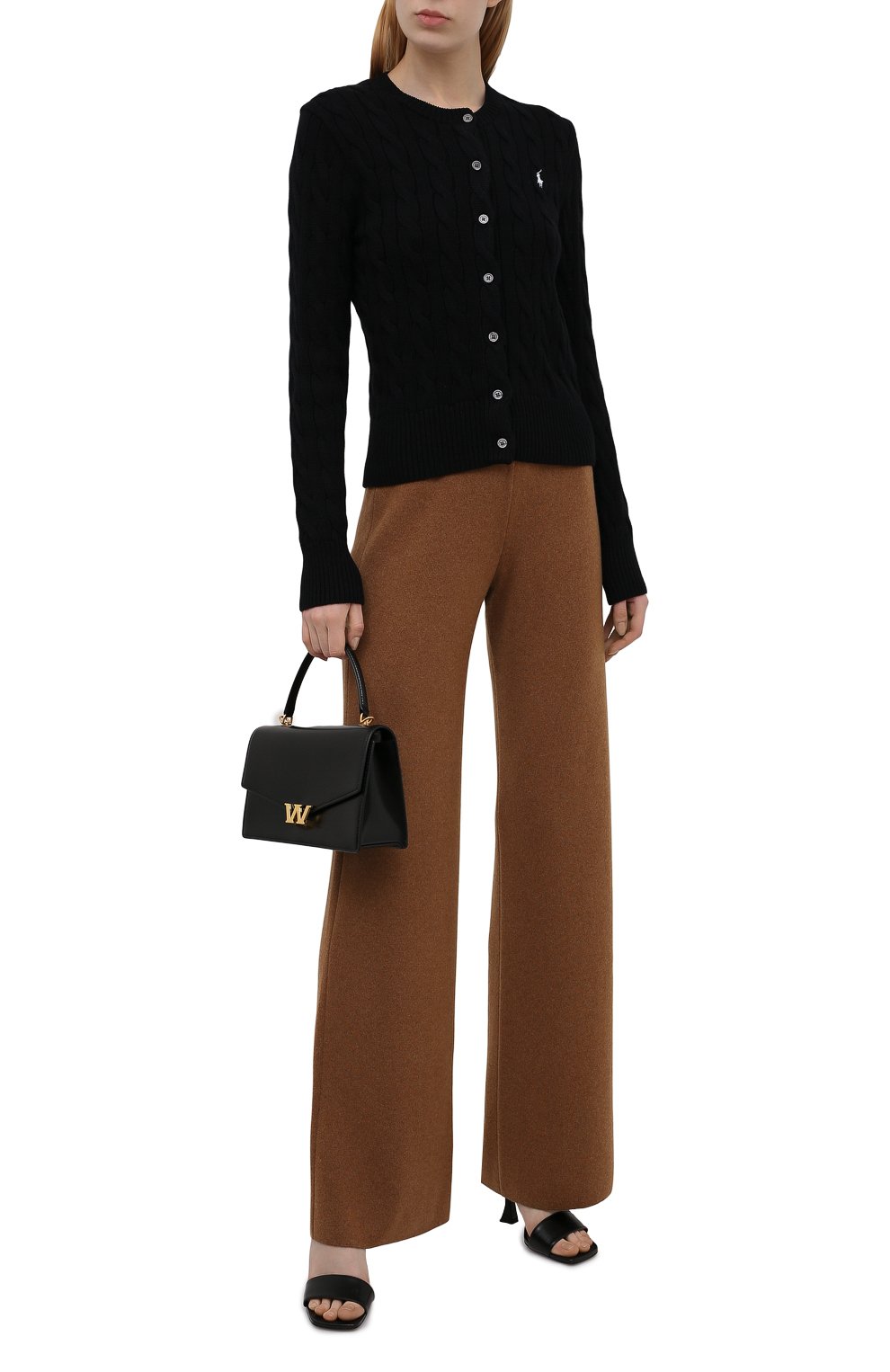 Хлопковый кардиган POLO RALPH LAUREN черного цвета по цене 18050 руб., арт. 211792413, фото 2 Хлопковый кардиган POLO RALPH LAUREN, арт. 211792413, фото 2