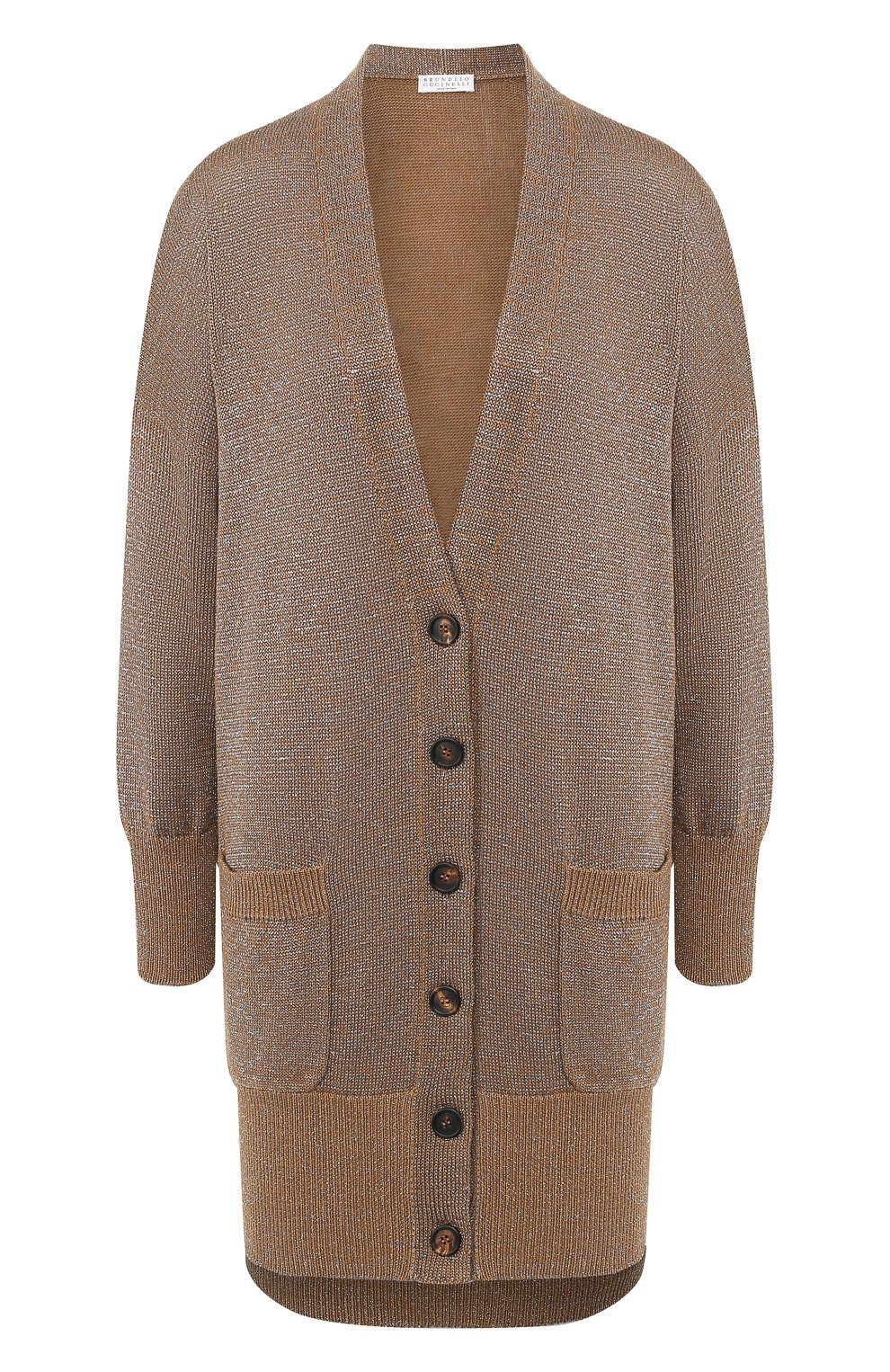 Хлопковый кардиган BRUNELLO CUCINELLI золотого цвета по цене 176000 руб., арт. M74767606, фото 1 Хлопковый кардиган BRUNELLO CUCINELLI, арт. M74767606, фото 1