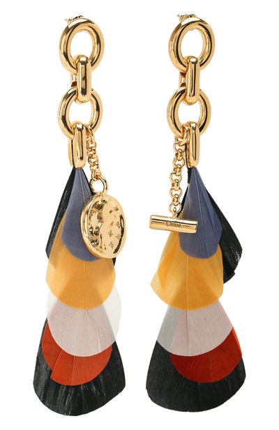 Серьги vikky CHLOÉ золотого цвета по цене 75950 руб., арт. CHC19SFE68BFT, фото 3 Серьги vikky CHLOÉ, арт. CHC19SFE68BFT, фото 3