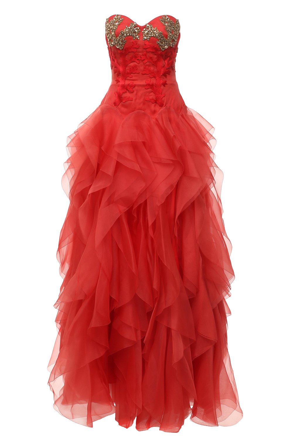 Шелковое платье ALEXANDER MCQUEEN кораллового цвета по цене 1805000 руб., арт. 688184/QBABZ, фото 1 Шелковое платье ALEXANDER MCQUEEN, арт. 688184/QBABZ, фото 1