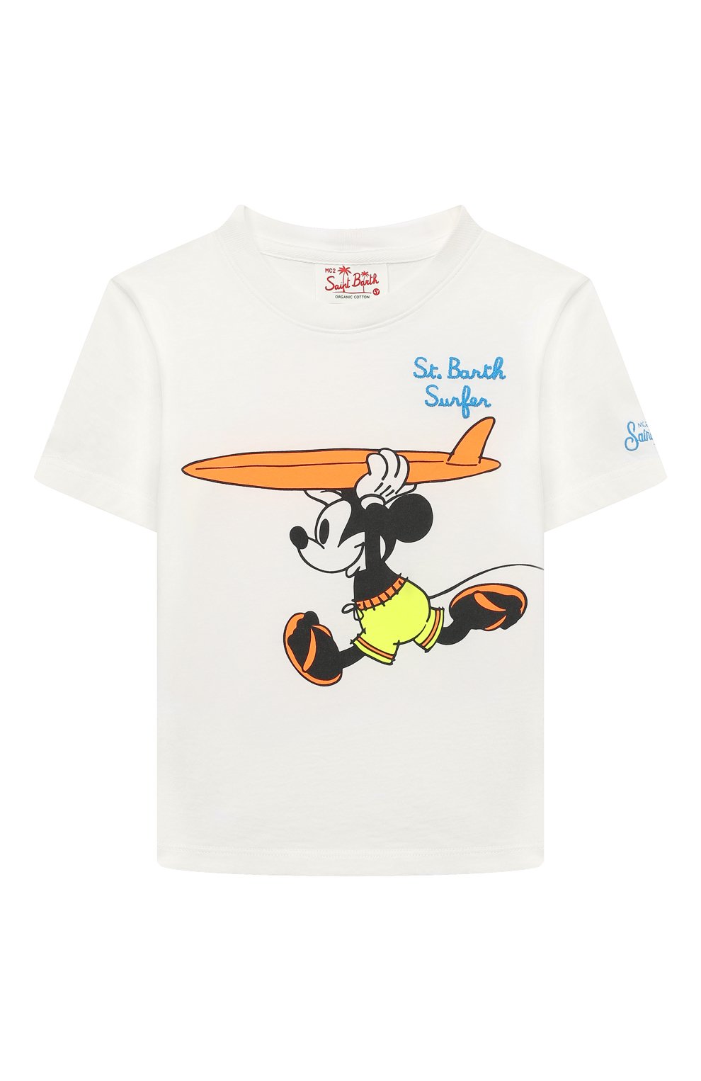 Хлопковая футболка MC2 SAINT BARTH белого цвета по цене 8735 руб., арт. STBK/TSHIRT B0Y/00346D, фото 1 Хлопковая футболка MC2 SAINT BARTH, арт. STBK/TSHIRT B0Y/00346D, фото 1