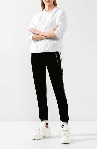Джоггеры из смеси вискозы и шелка DOLCE & GABBANA, арт. FTA1DT/G7VDM, фото 2